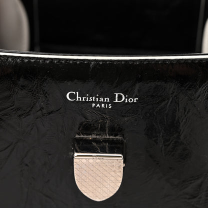 Christian Dior Crinkled Calfskin Medium Diorever Flap Black 6 of 15