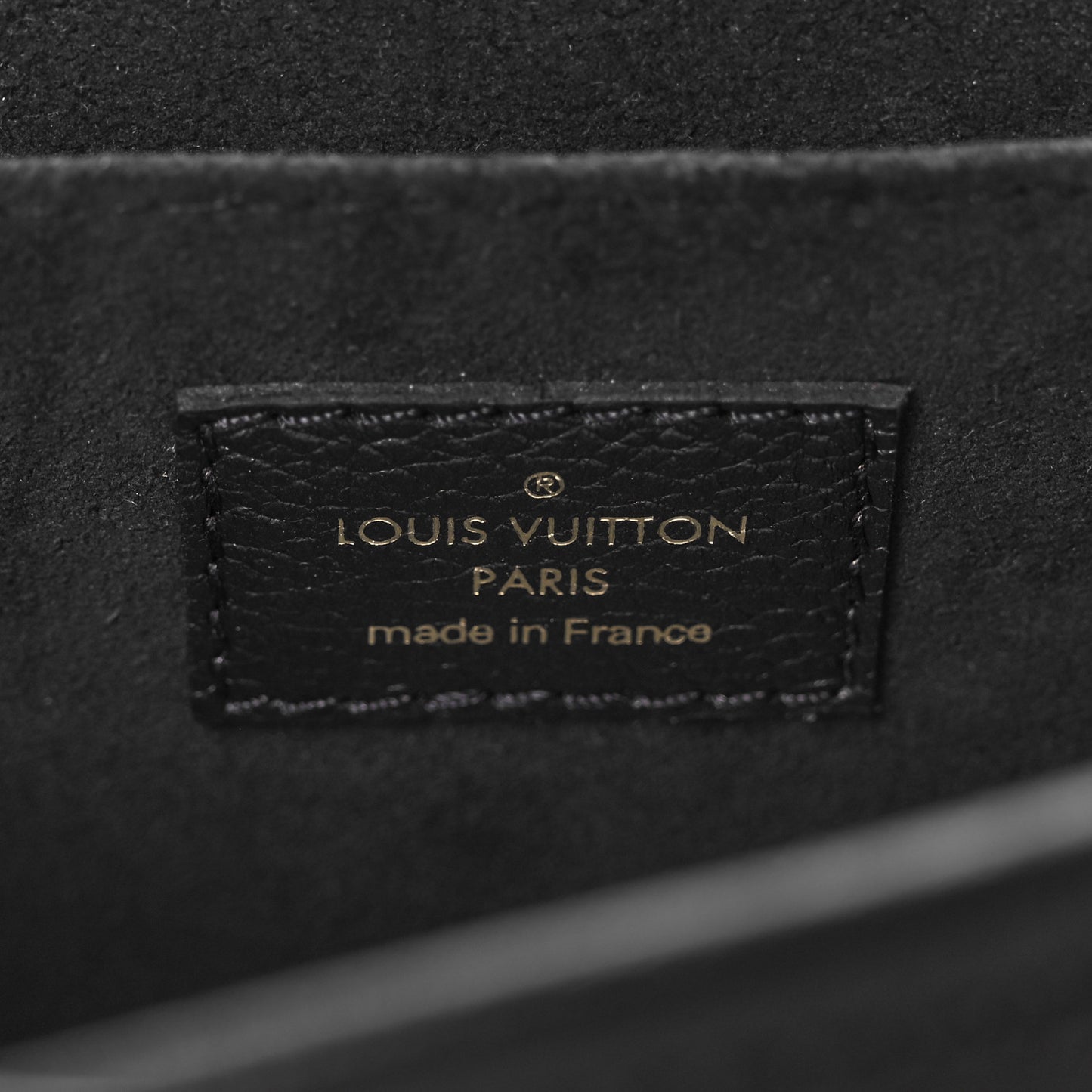 Grained Calfskin Lockme Chain Bag PM Black
