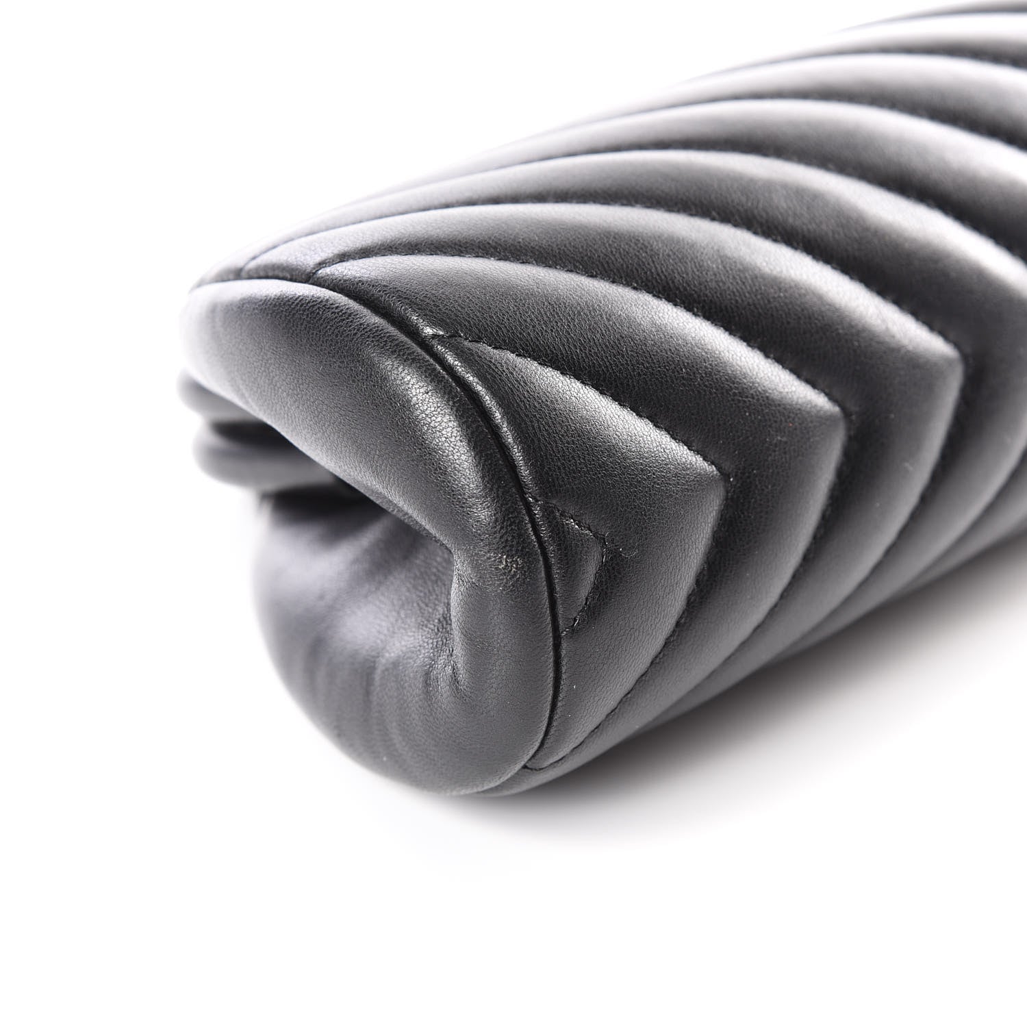 Chanel Lambskin Chevron Quilted Timeless Clutch Black 5 of 10