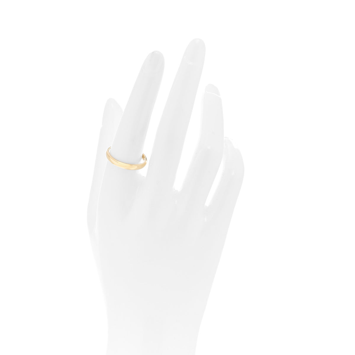 Tiffany 18K Yellow Gold 3mm Forever Wedding Band Ring 57 8 2 of 5