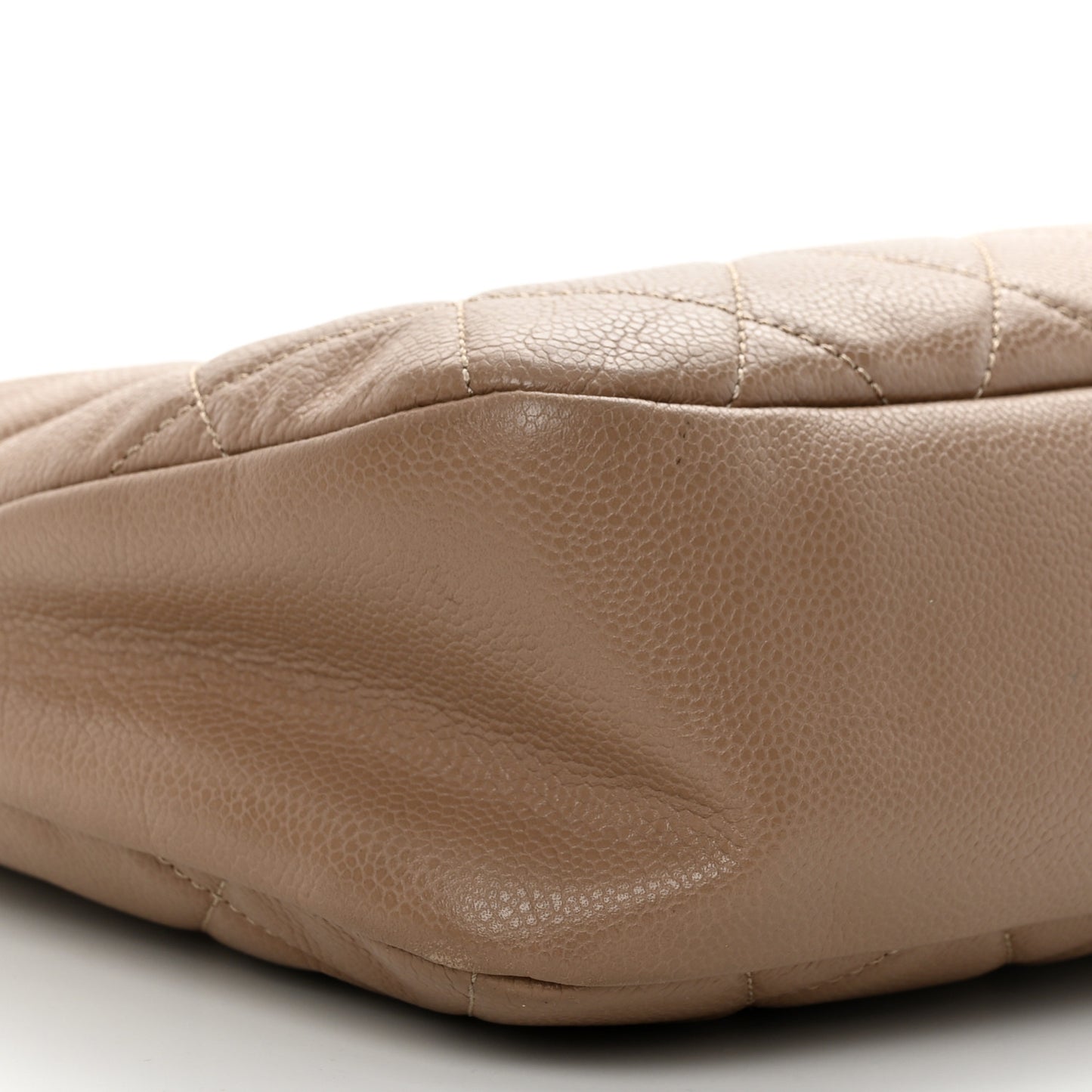 Caviar Quilted Timeless CC Soft Tote Beige