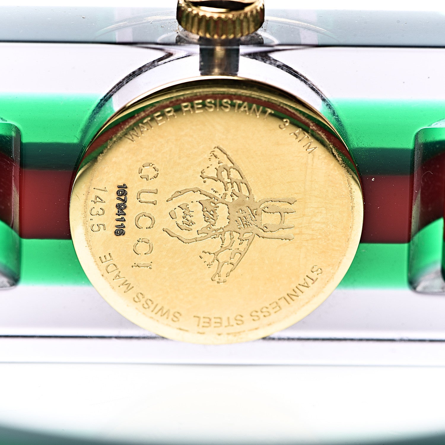 Gucci Stainless Steel Plexiglass 24mm Quartz Watch 6 of 8