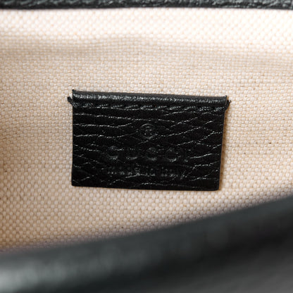 Gucci Dollar Calfskin Enamel Small Dionysus Shoulder Bag Black Electric Blue 6 of 13