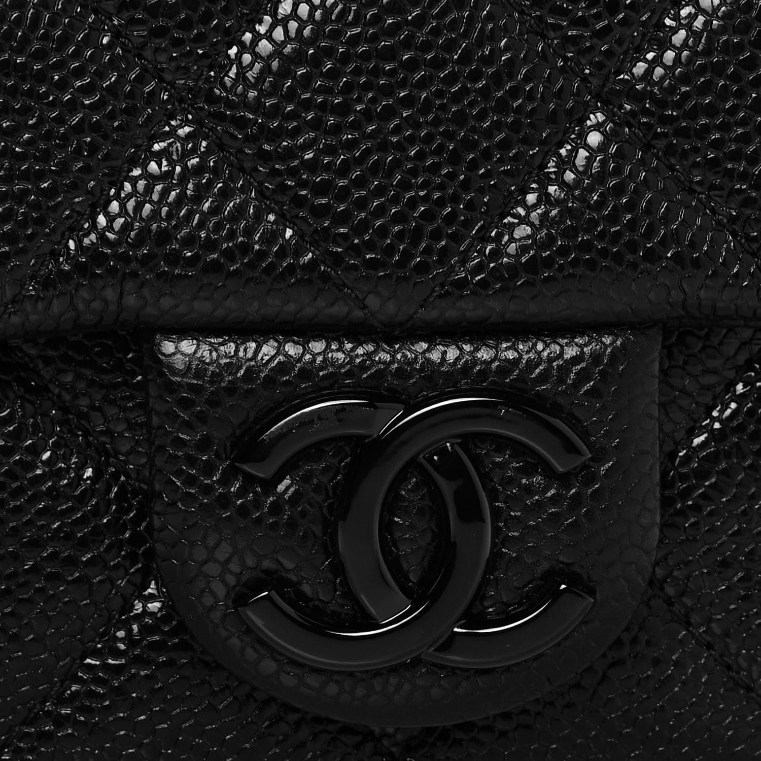 Chanel Caviar Quilted Incognito Mini Square Flap Black 7 of 10