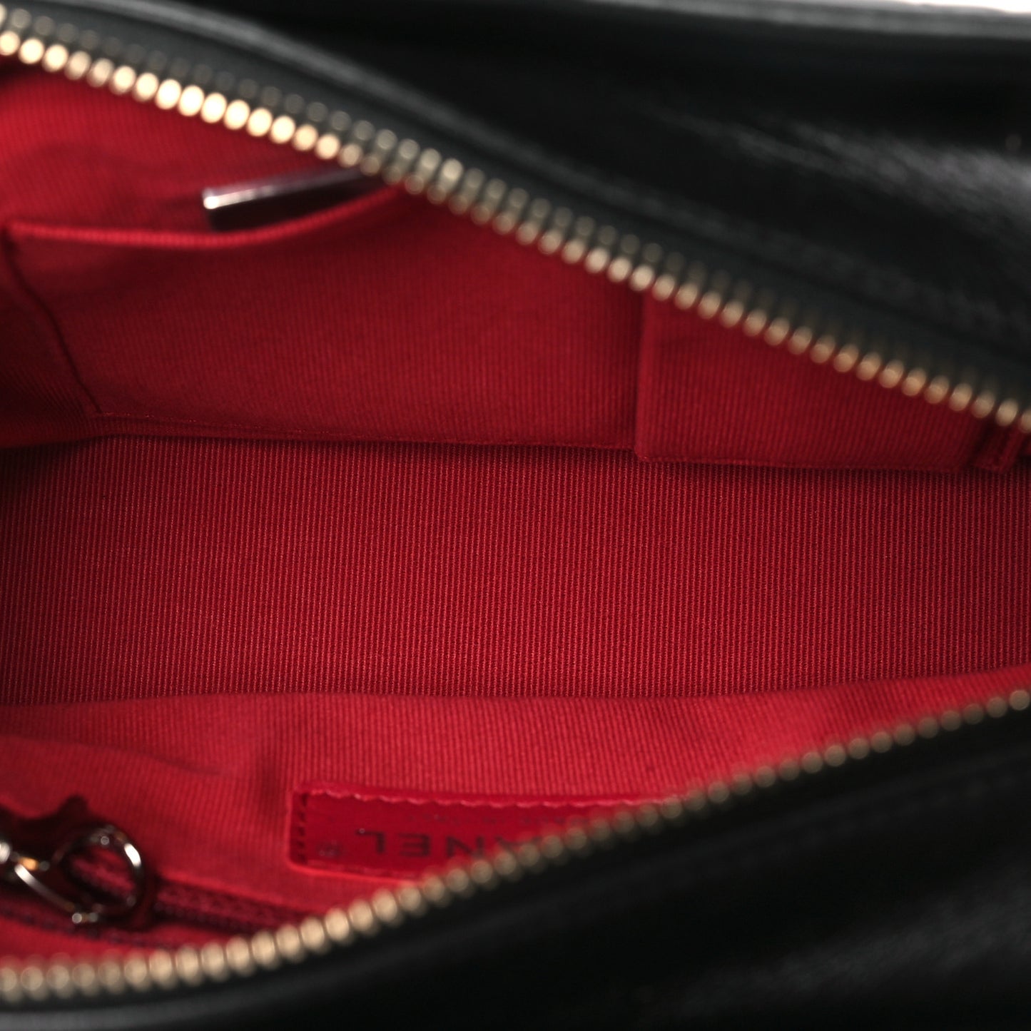 Aged Calfskin Quilted Small Gabrielle Hobo Black