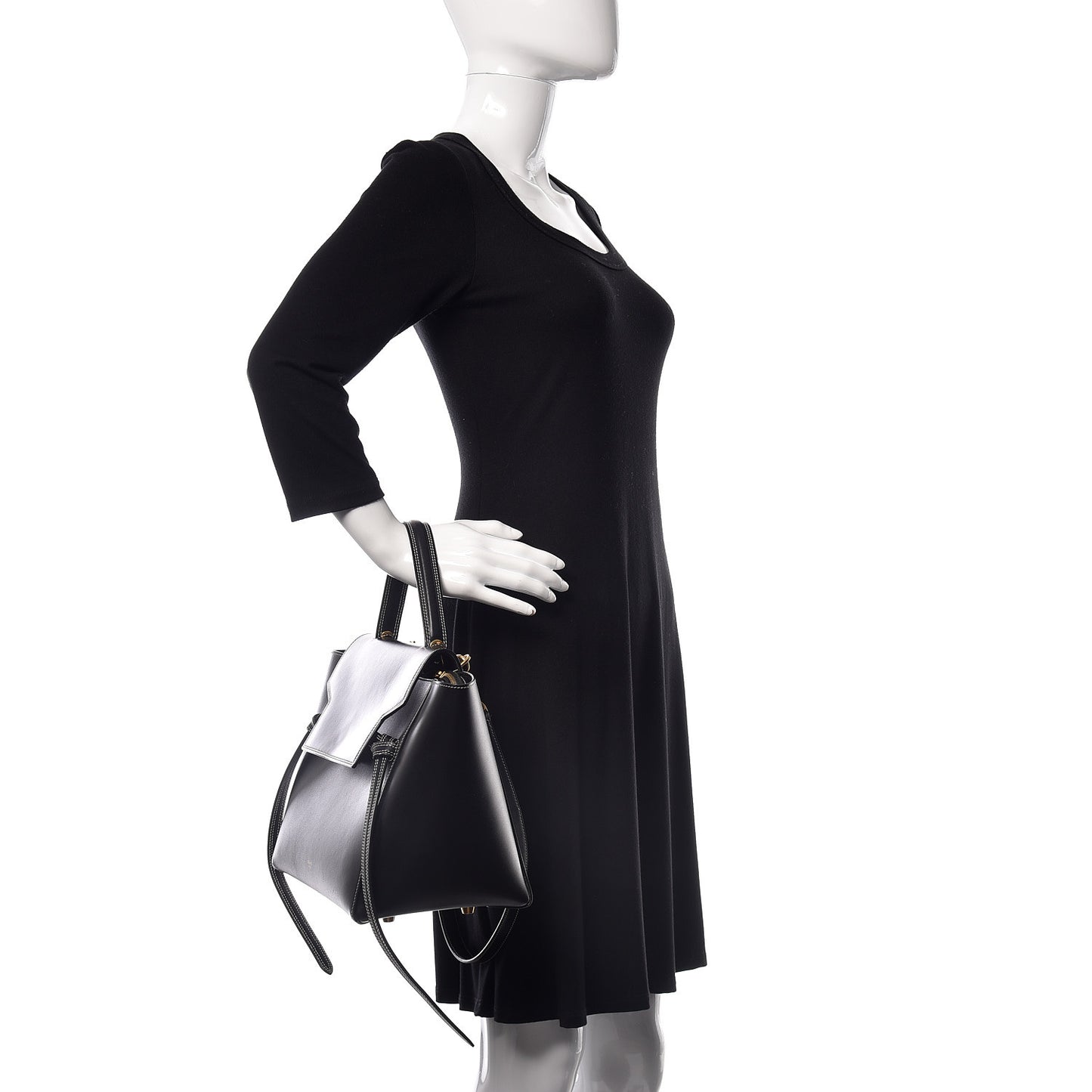 Palmelato Calfskin Mini Belt Bag Black