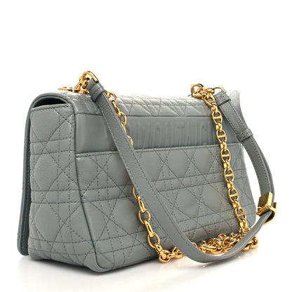 Christian Dior Calfskin Cannage Medium Caro Bag Grey 3 of 11
