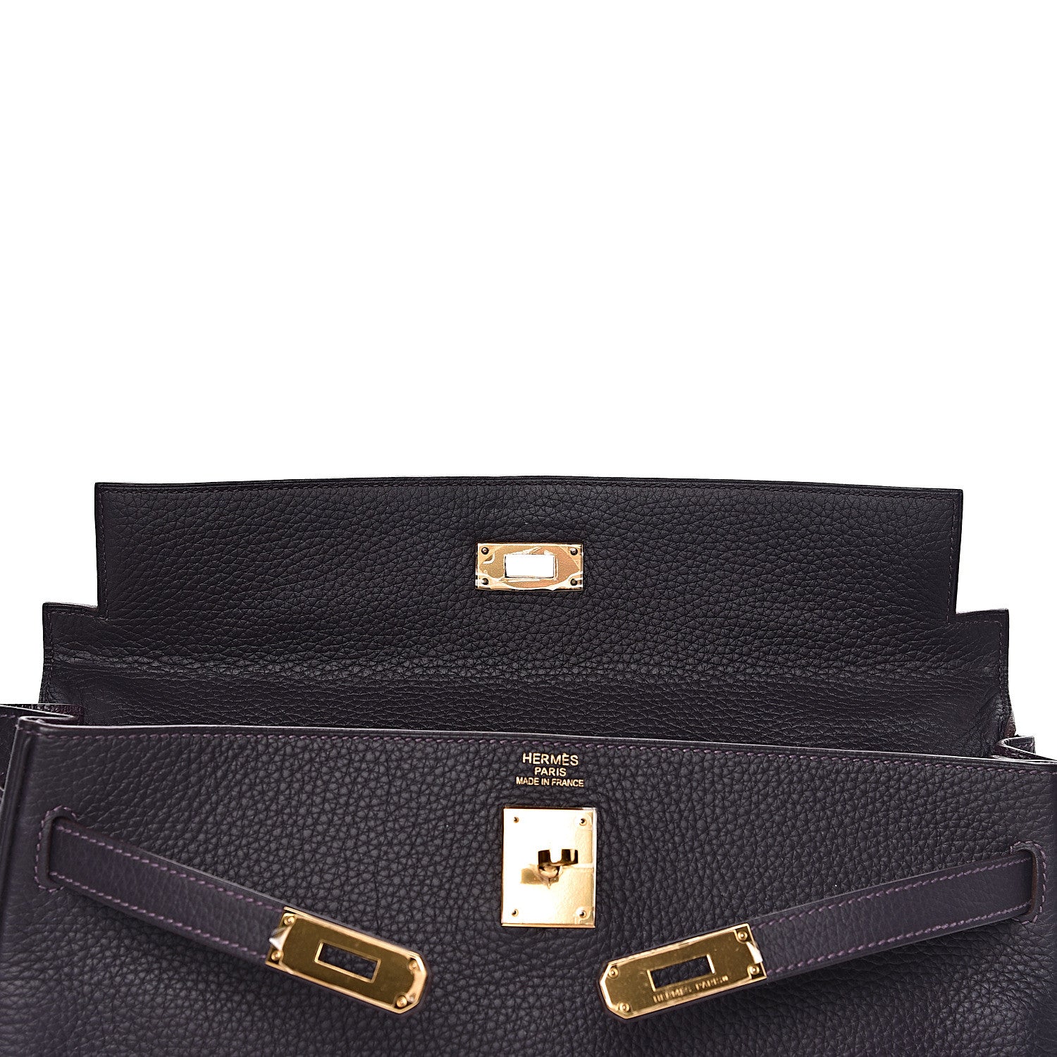 Hermes Taurillon Clemence Kelly Retourne 35 Raisin 10 of 46