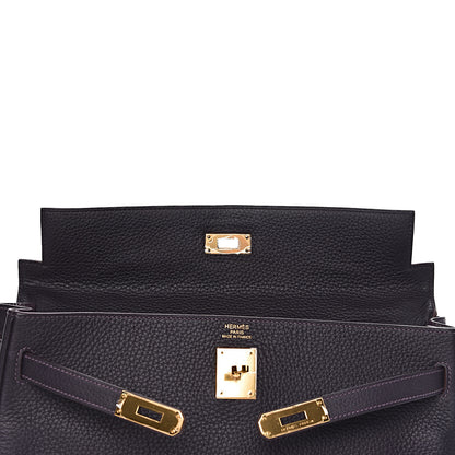 Hermes Taurillon Clemence Kelly Retourne 35 Raisin 10 of 46