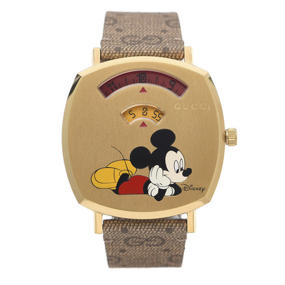 Gucci X DISNEY Stainless Steel Canvas 35mm Mickey Mouse Quartz Watch 1 of 7