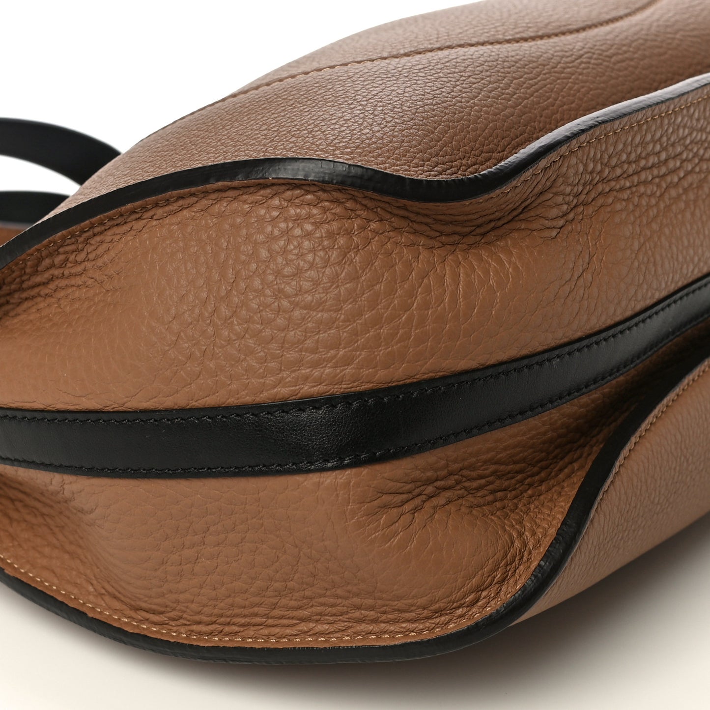 Grained Calfskin Small Hayley Hobo Nut