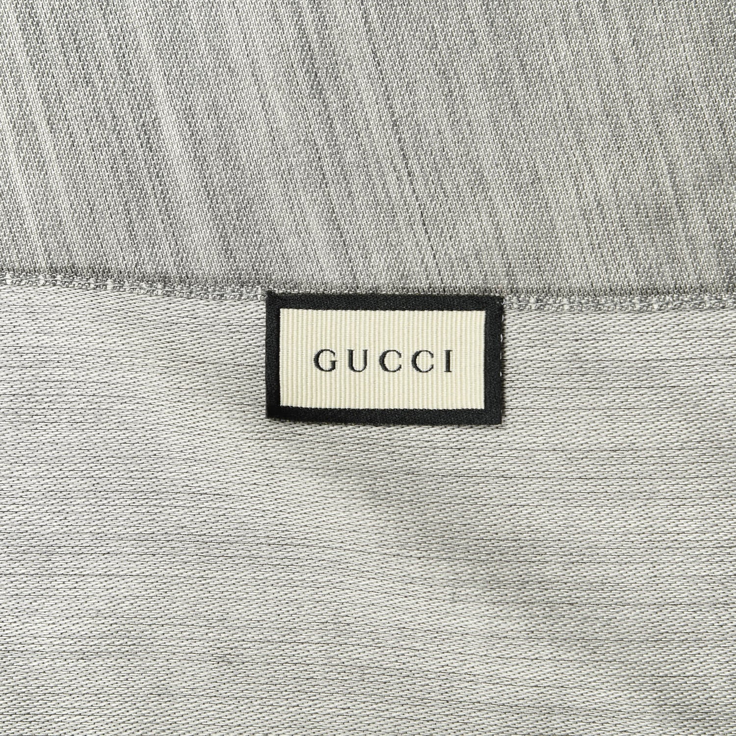 Gucci Wool Silk GG Monogram GGNat Scarf Lead 3 of 4