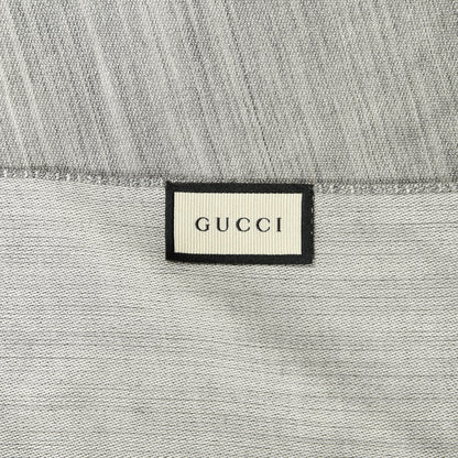 Gucci Wool Silk GG Monogram GGNat Scarf Lead 3 of 4