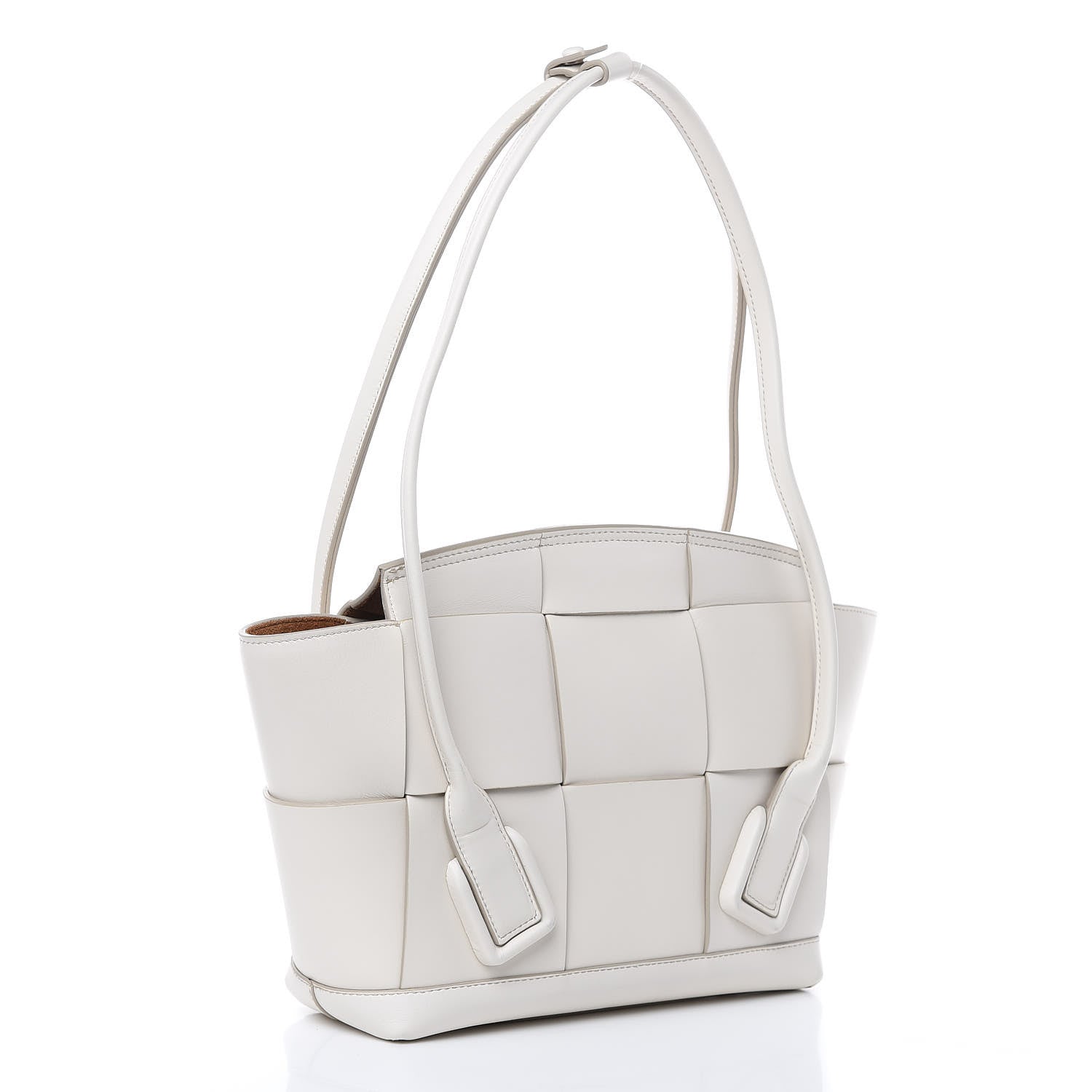 Bottega Veneta French Calfskin Maxi Intrecciato Arco 33 Bianco 3 of 11