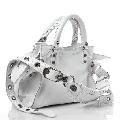 Balenciaga Agneau Arena Neo Cagole Handbag XS Optic White 2 of 8