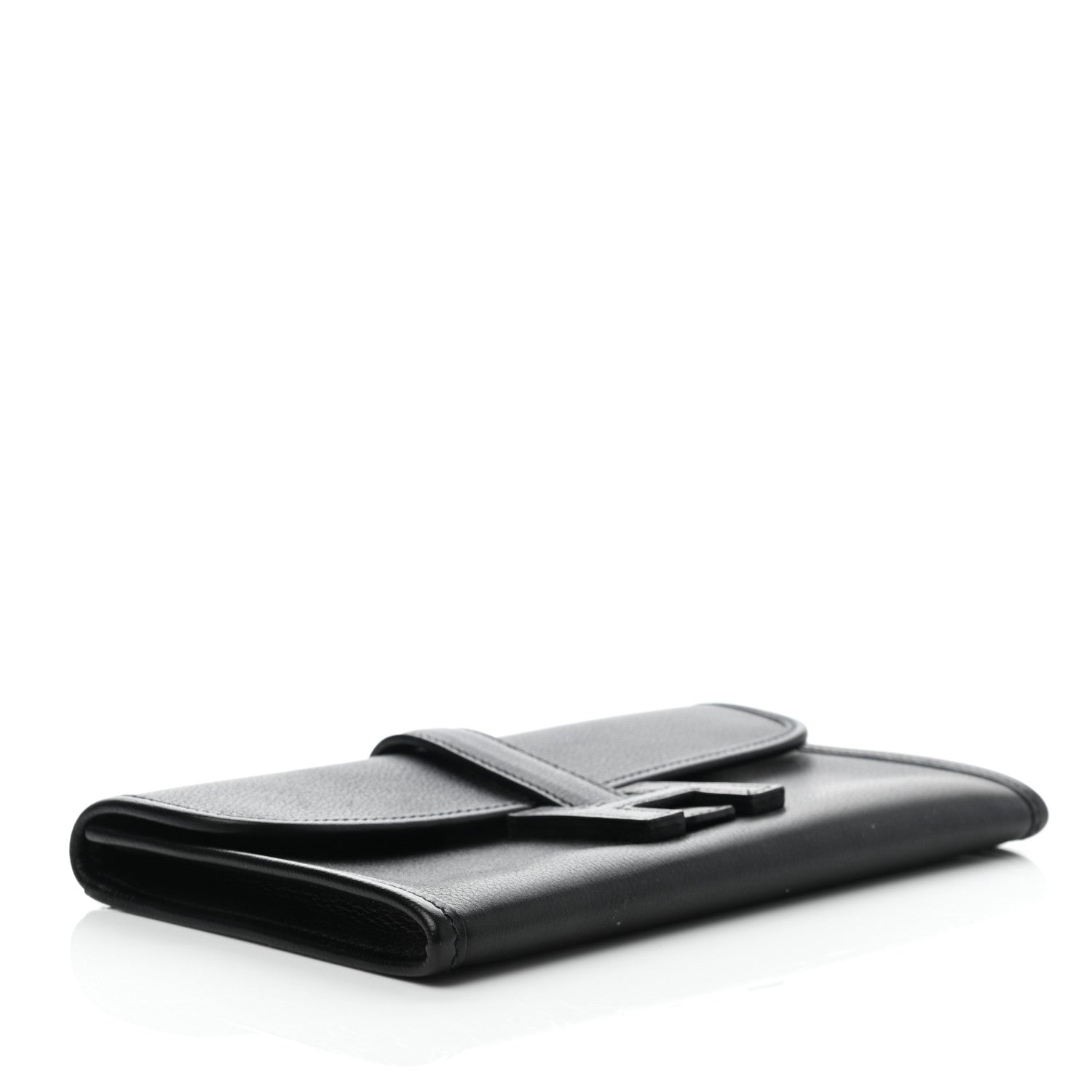 Hermes Evergrain Jige Duo Clutch Black 4 of 7