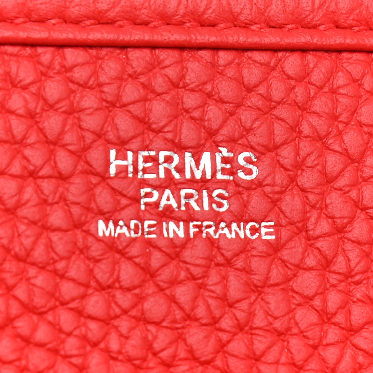 Hermes Taurillon Clemence Evelyne III PM Rouge De Coeur 11 of 21
