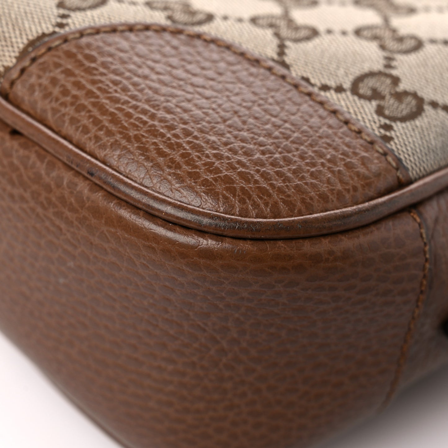 Monogram Mini Bree Messenger Bag Beige Tabacco