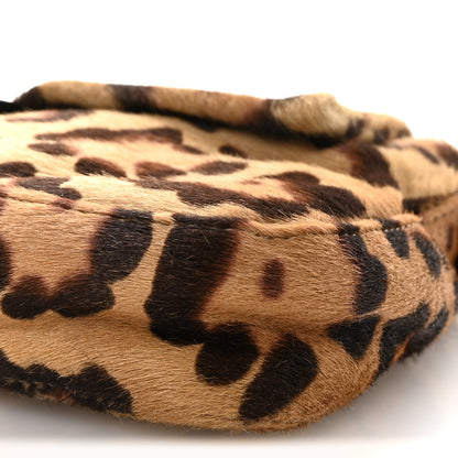 Fendi Calf Hair Leopard Print Baguette Brown 9 of 9