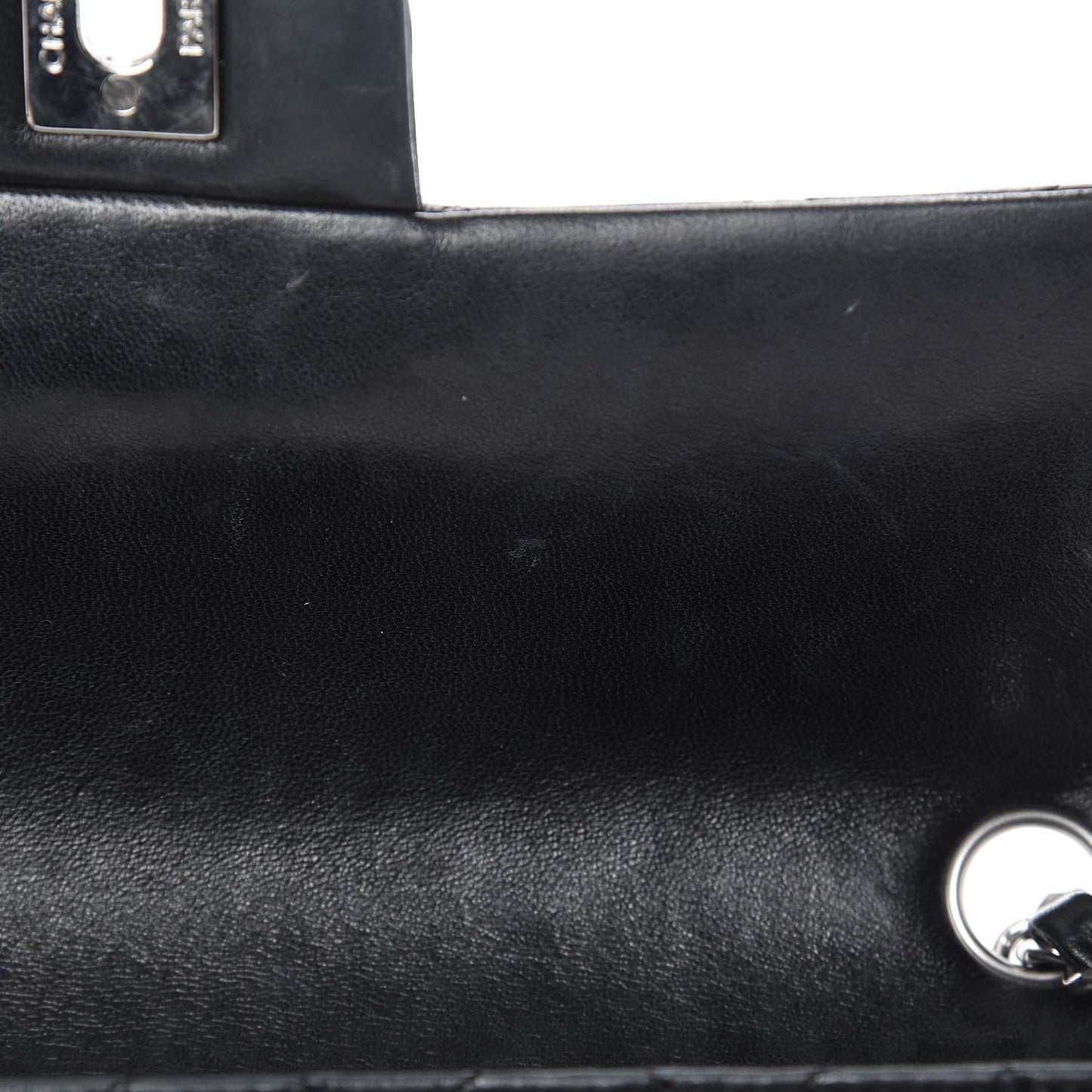 Lambskin Quilted East West Flap Black