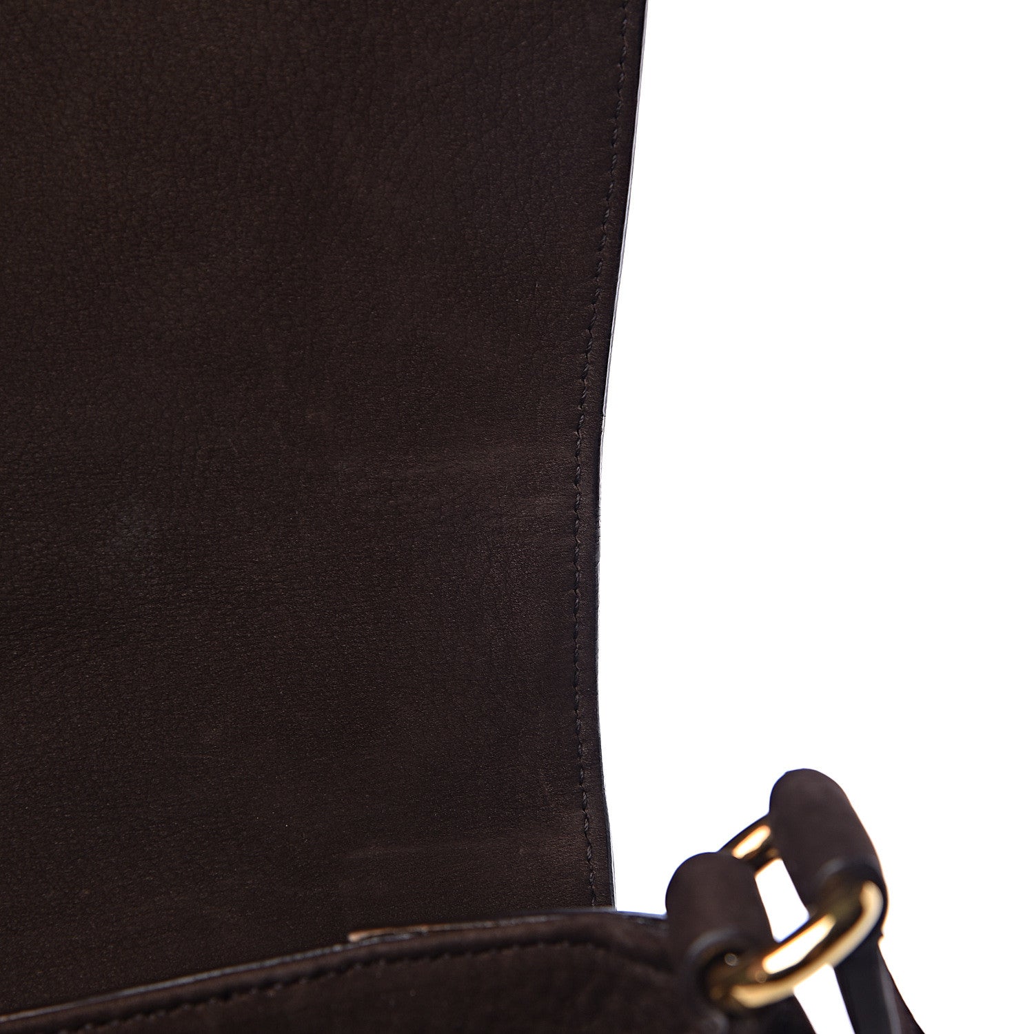 Gucci Nubuck Ribot Horse Heads Flap Bag Brown 11 of 15
