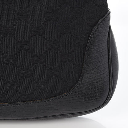 Gucci Monogram Small Jackie O Hobo Black 14 of 16