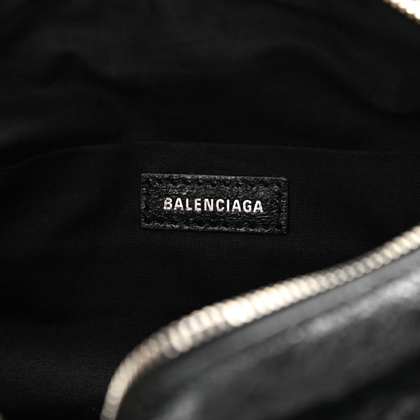 Lambskin Classic Hardware Neo Lift Hip Bag Black
