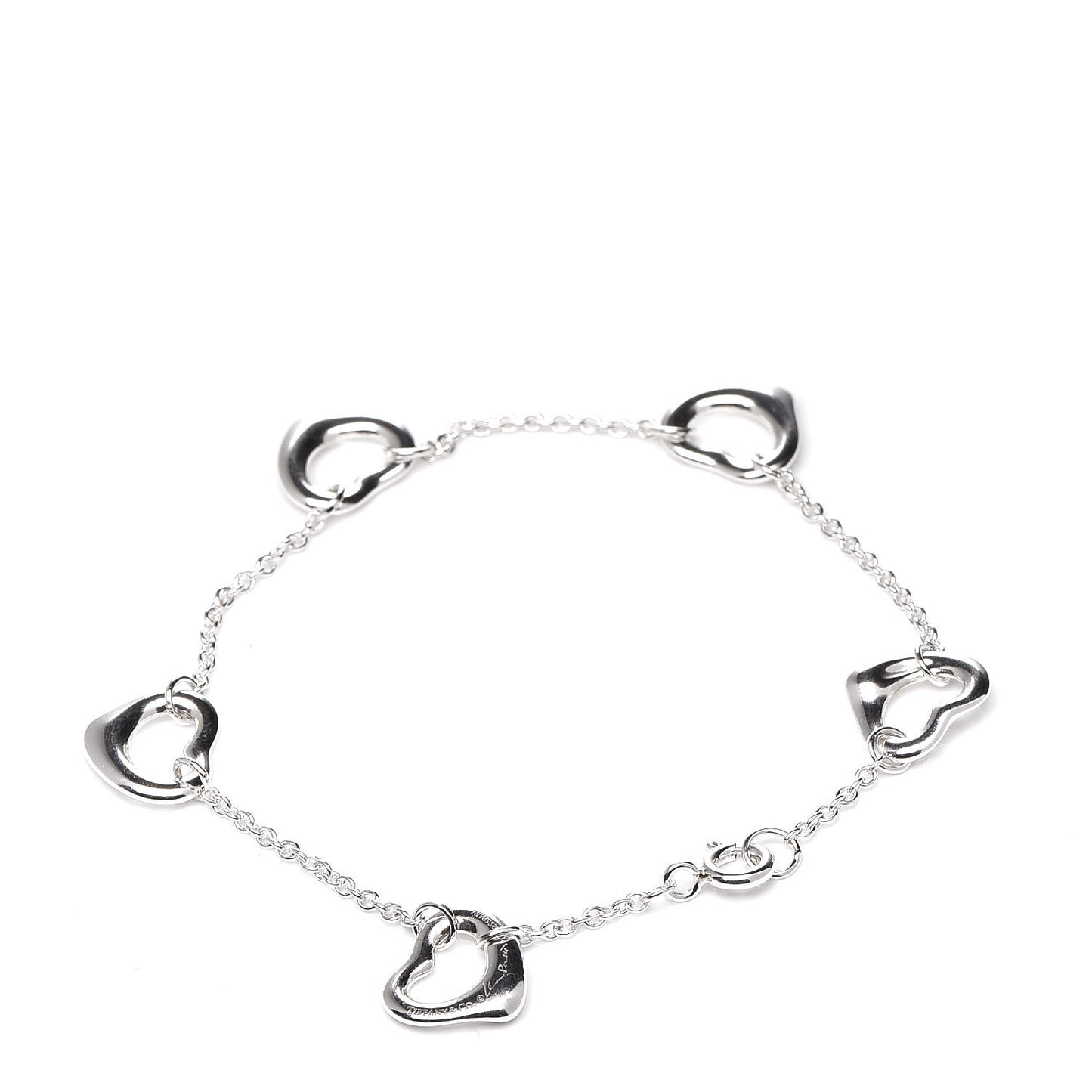 Sterling Silver Elsa Peretti Open Heart Bracelet