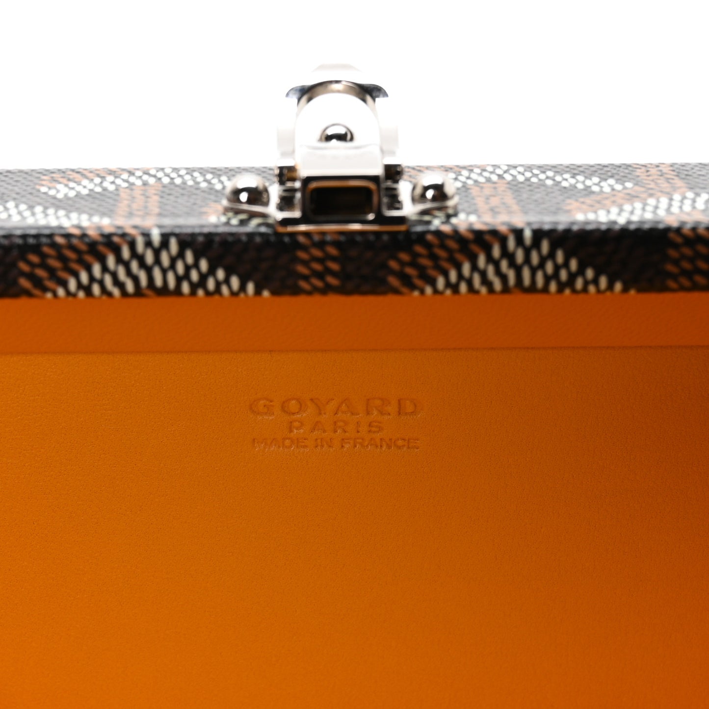 Goyardine Minaudiere Trunk Bag Black