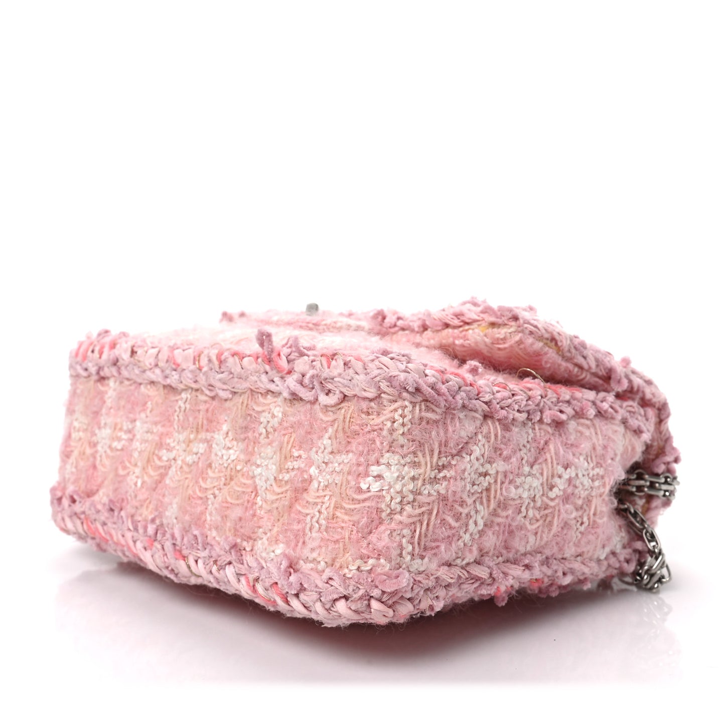 Tweed Braid Mini Reissue Square Flap Pink