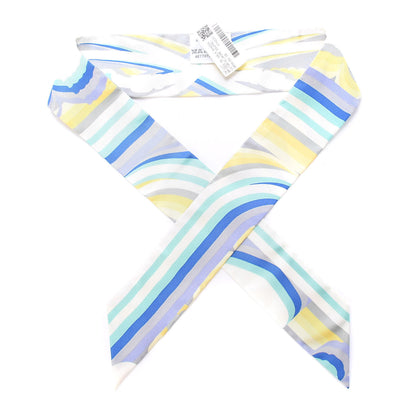 Hermes Silk Brides De Gala Shadow Twilly Gris Jaune Soufre 1 of 4