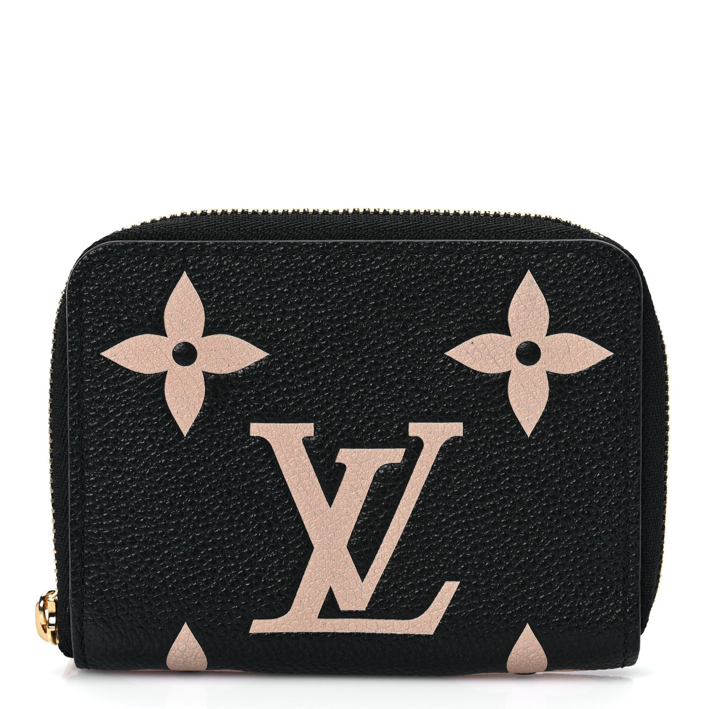 Empreinte Monogram Giant Zippy Coin Purse Black Beige