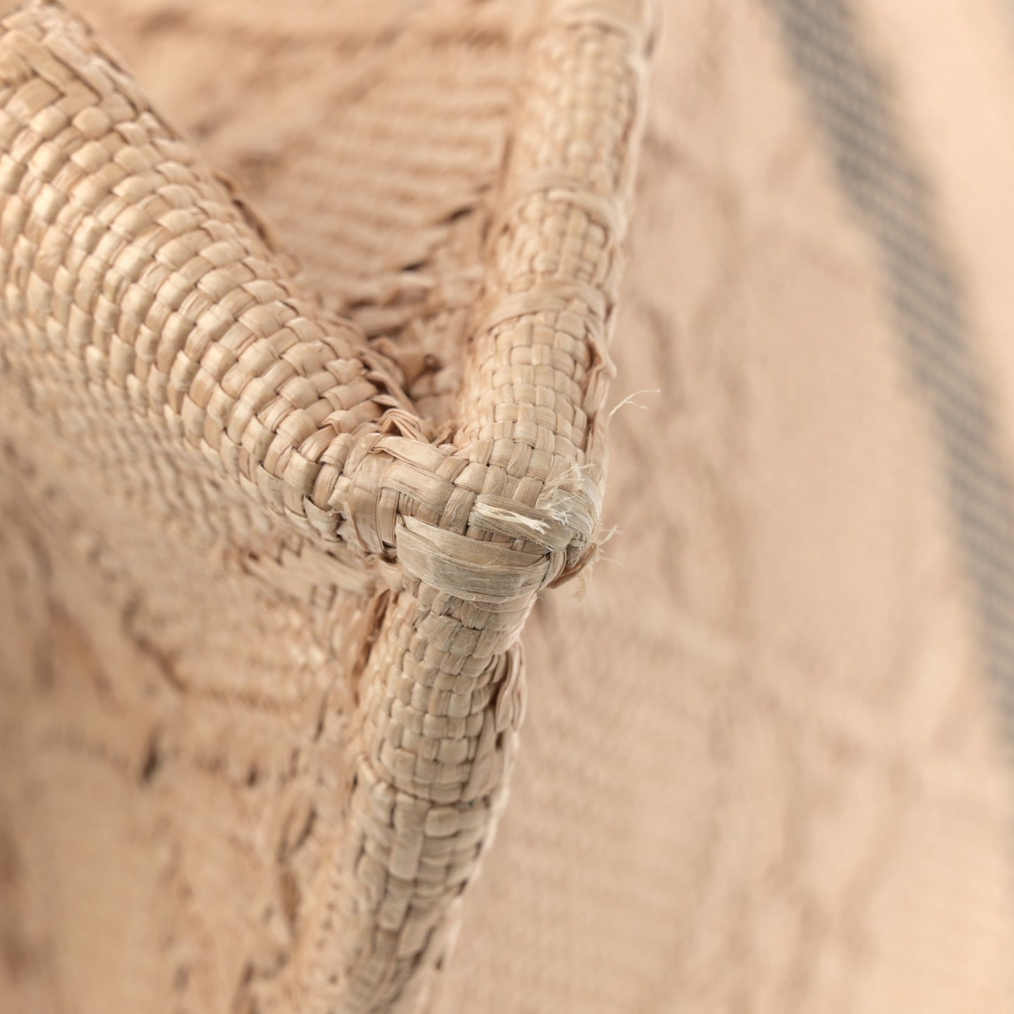 Raffia Cannage Large Book Tote Natural