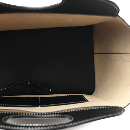 Burberry Soft Calfskin Small Pocket Tote Bag Black 5 of 9