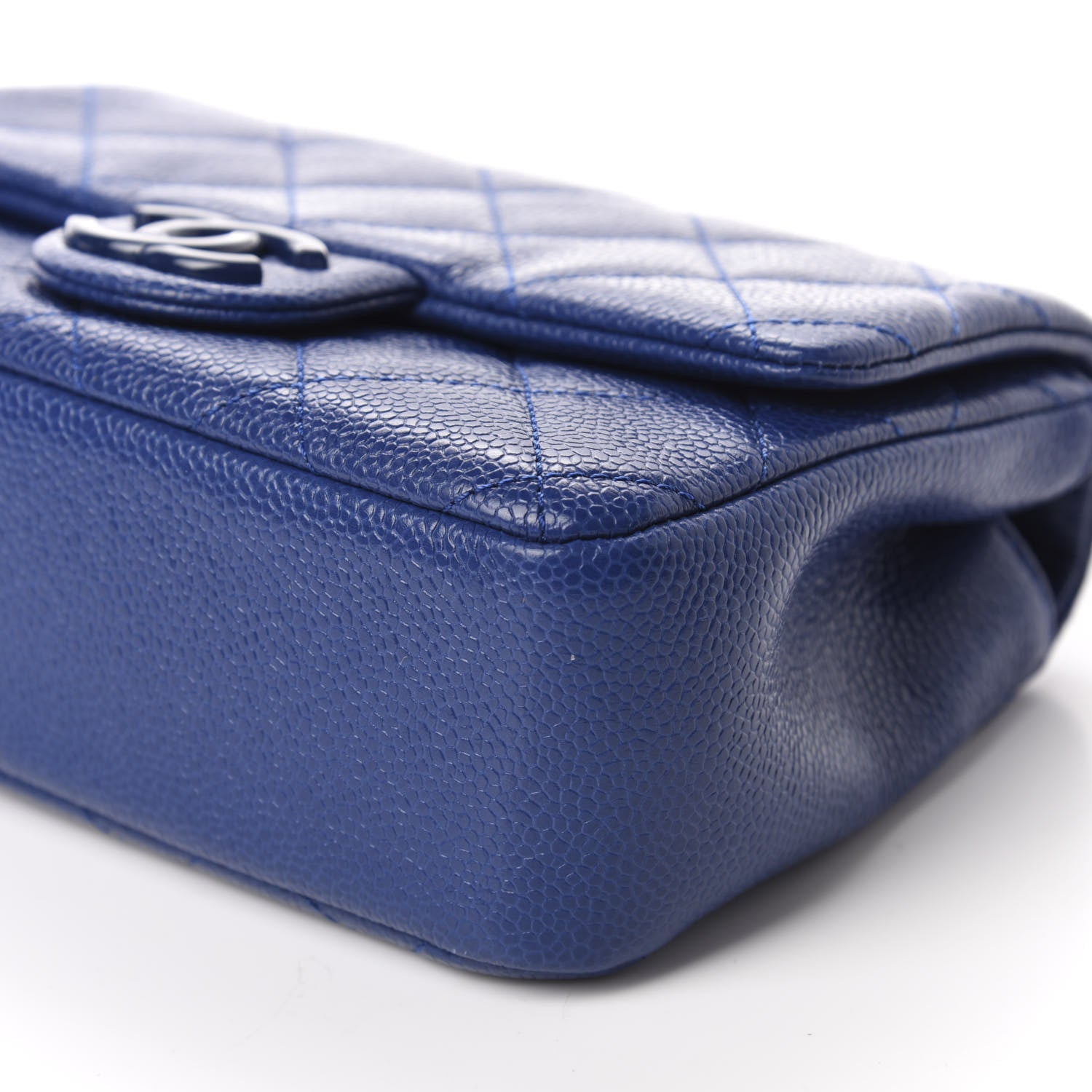 Chanel Caviar Quilted Incognito Mini Square Flap Dark Blue 7 of 10