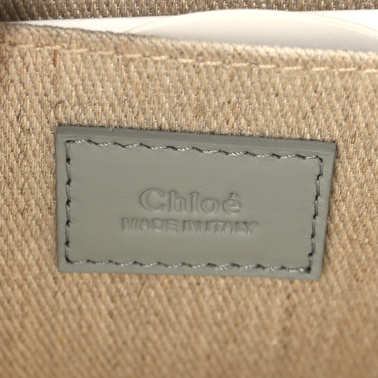 Chloe Calfskin Mini Woody Ribbon Tote Bay Green 6 of 9
