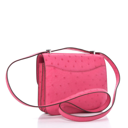 Hermes Ostrich Constance 18 Rose Tyrien 3 of 11