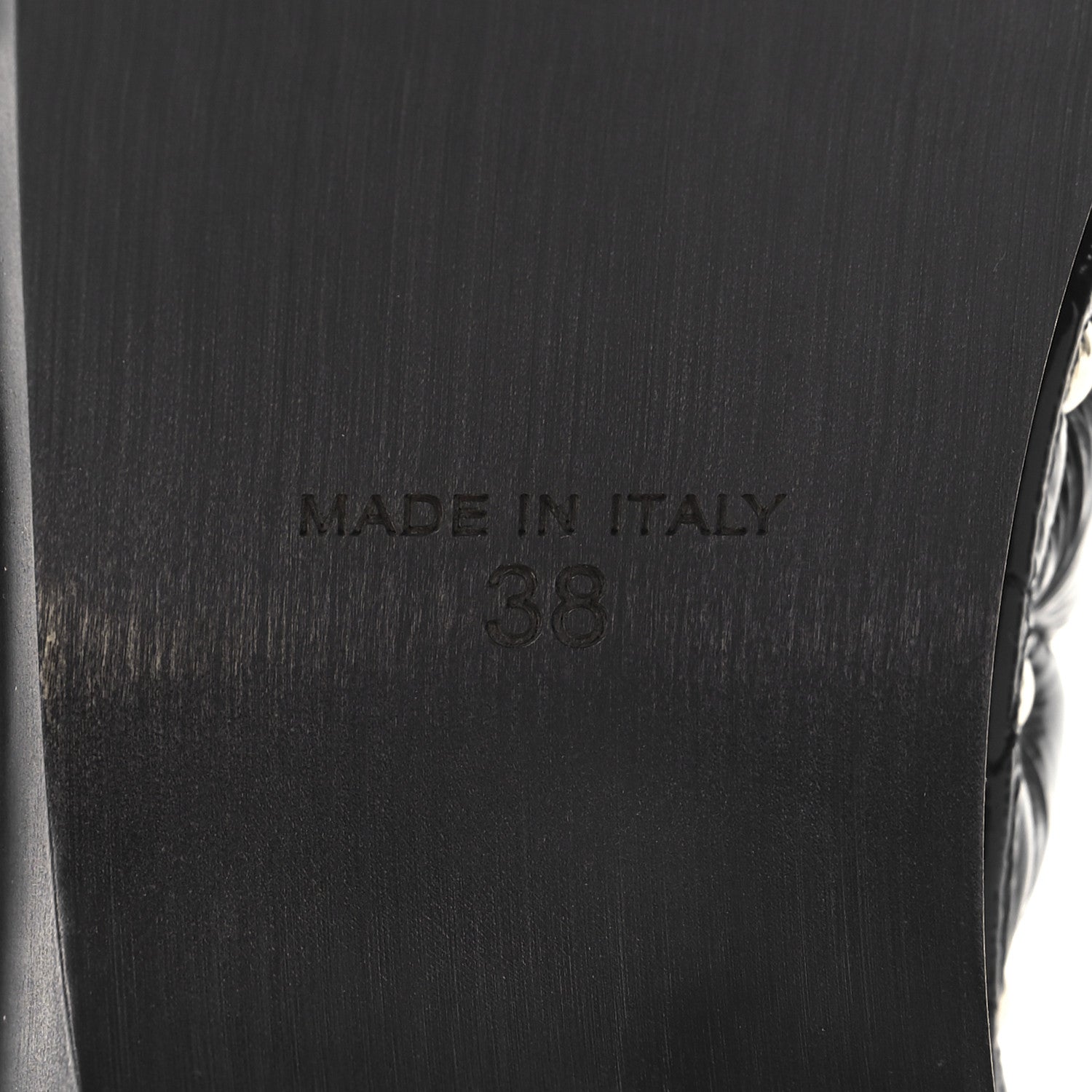 Chanel Patent Lambskin Quilted CC Clogs 38 Black 8 of 9