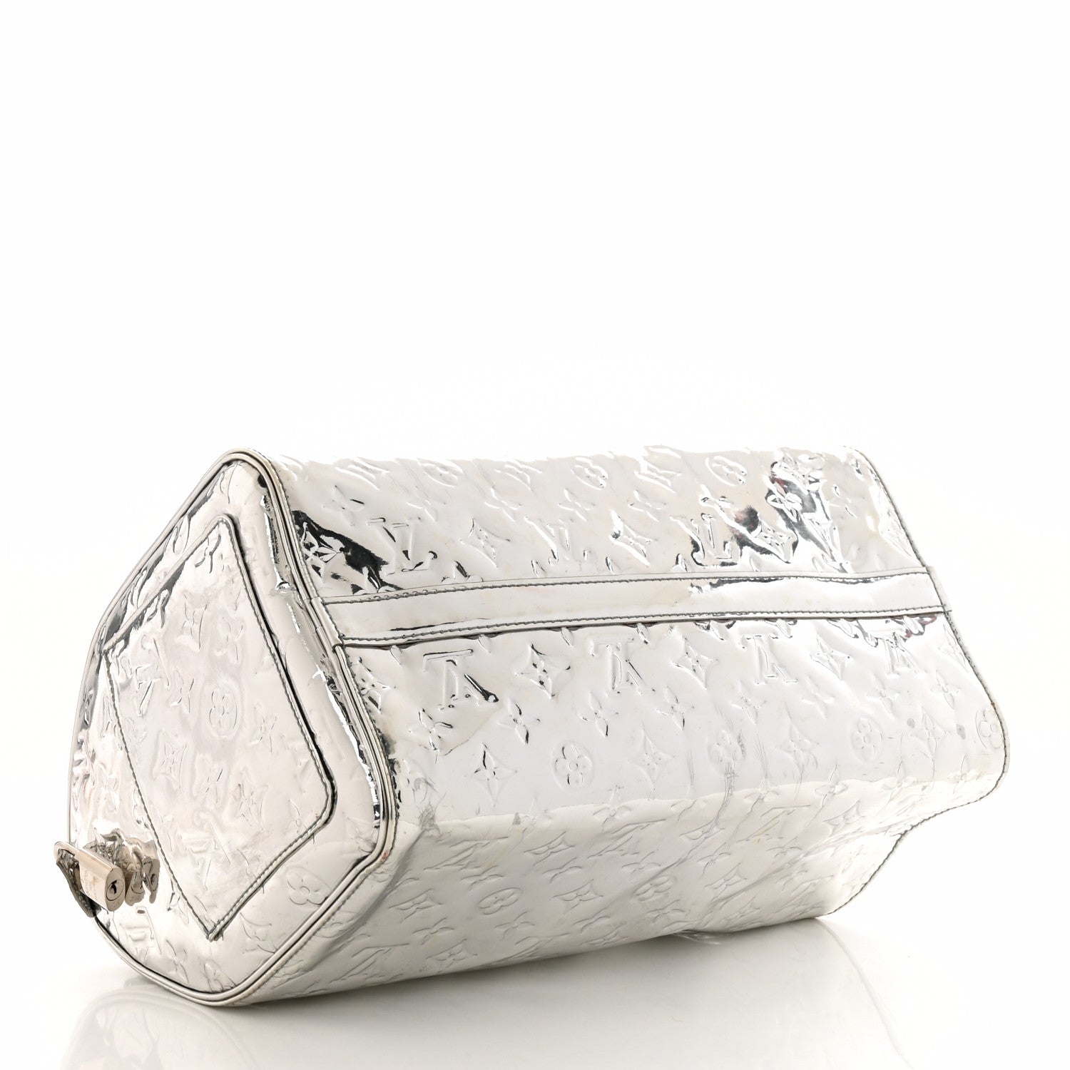 Louis Vuitton Monogram Miroir Speedy 30 Silver 4 of 12