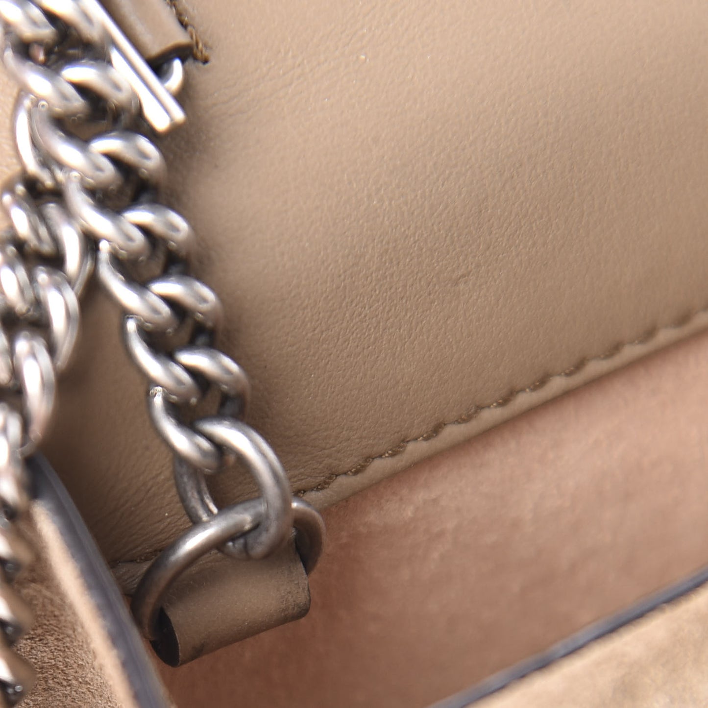GG Supreme Monogram Super Mini Dionysus Shoulder Bag Taupe