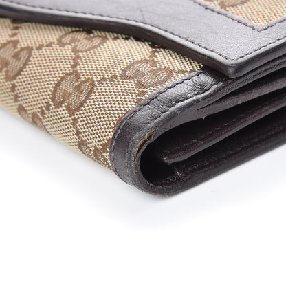 Gucci Monogram Margaux Calfskin Sukey Continental Organizer Wallet Beige Ebony Cocoa 10 of 12