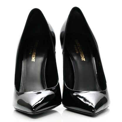 Saint Laurent Patent Opyum 110 Pumps 39 Black Gold 4 of 17