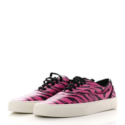 Saint Laurent Nappa Zebra Venice Sneakers 40 Fuchsia Black 3 of 9