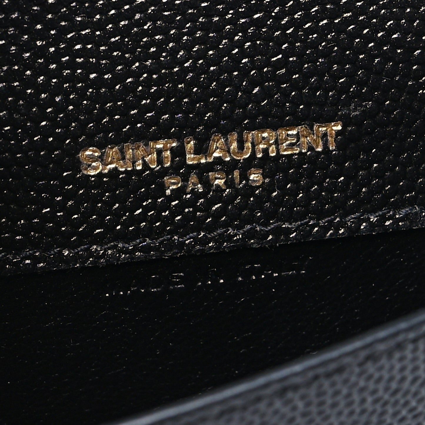 Grain De Poudre Uptown Monogram Card Case Black