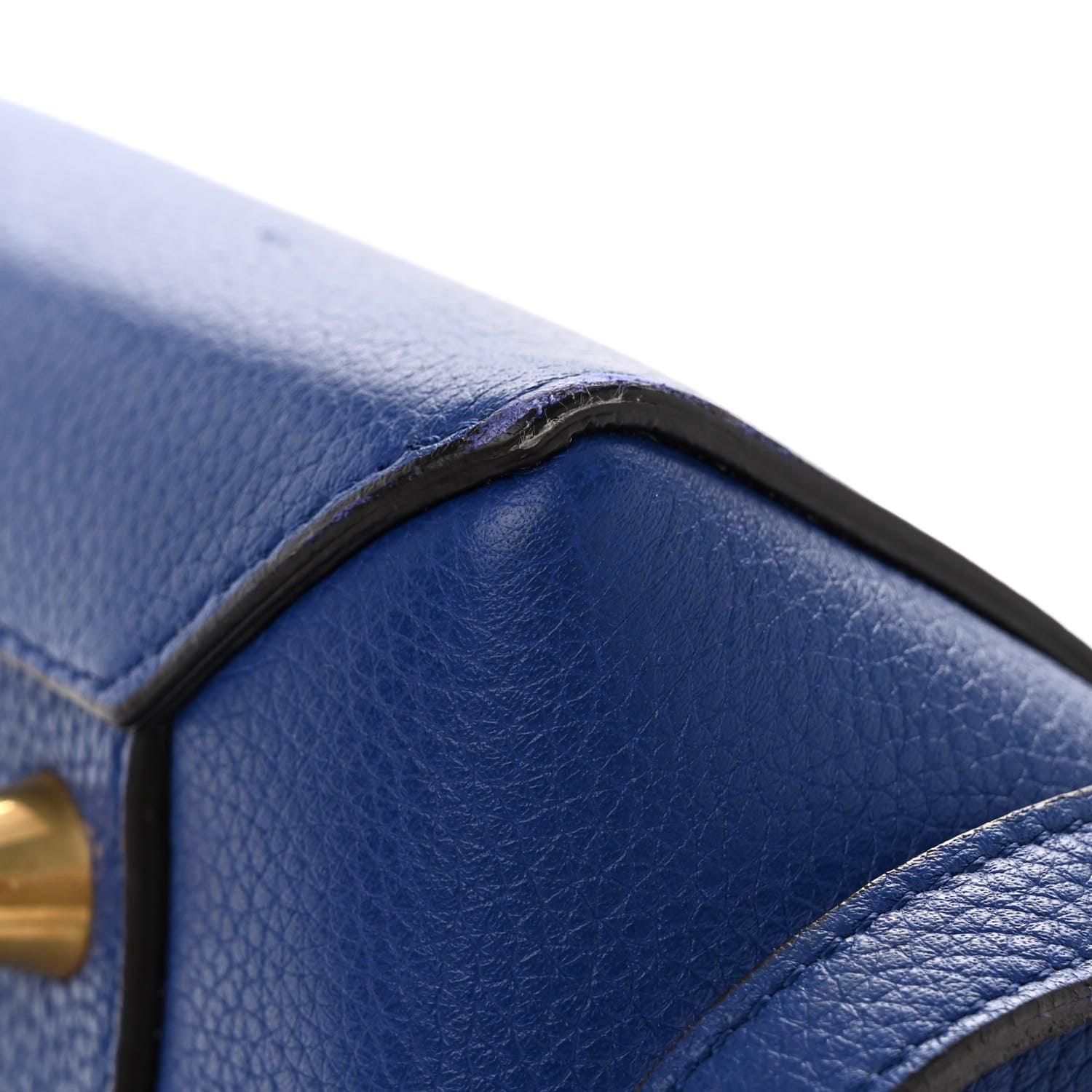 Celine Grained Calfskin Mini Belt Bag Indigo 11 of 12