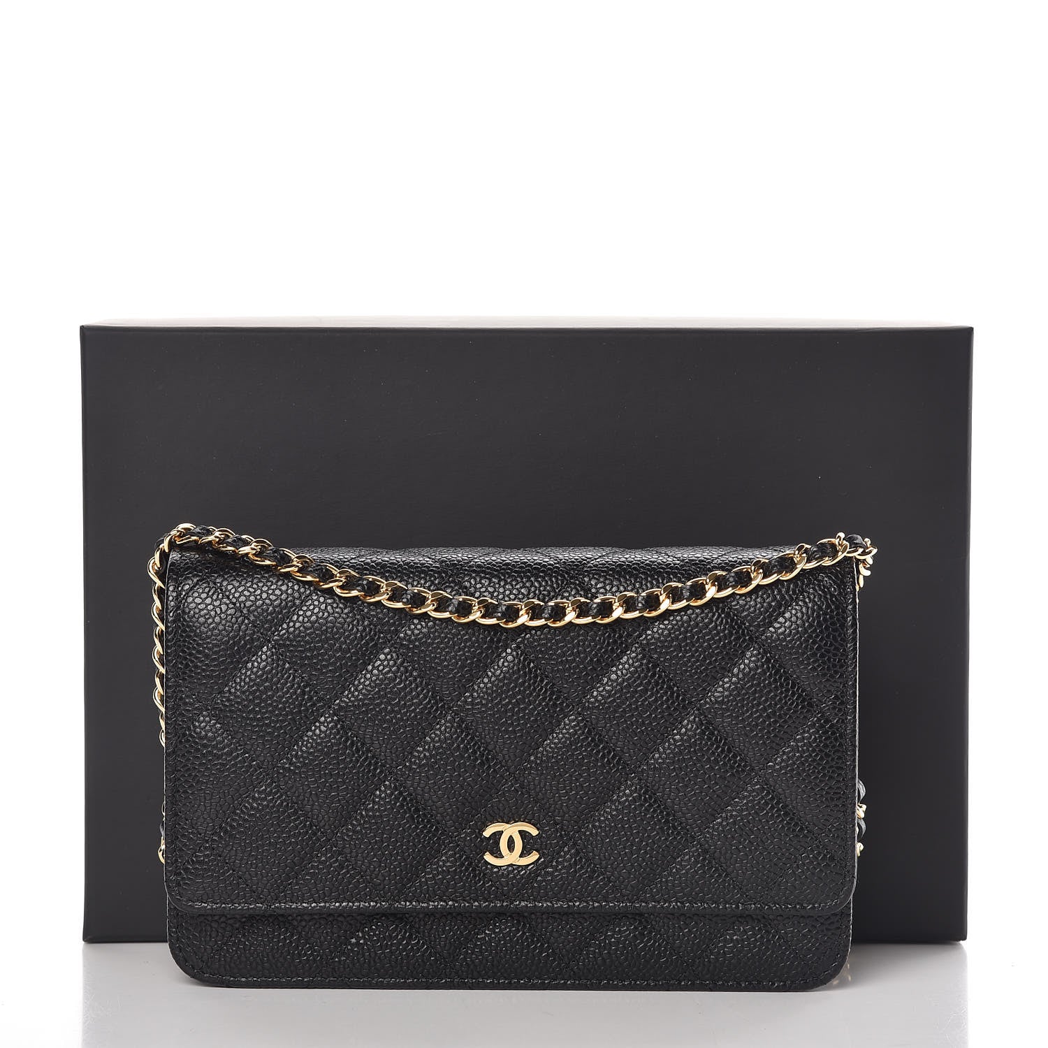 Chanel Caviar Quilted Wallet On Chain WOC Black 11 of 11
