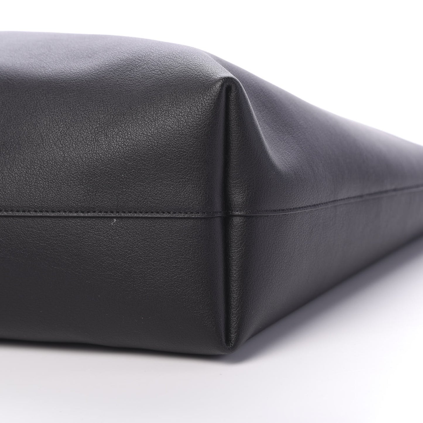 Calfskin Large Shopping Tote Black