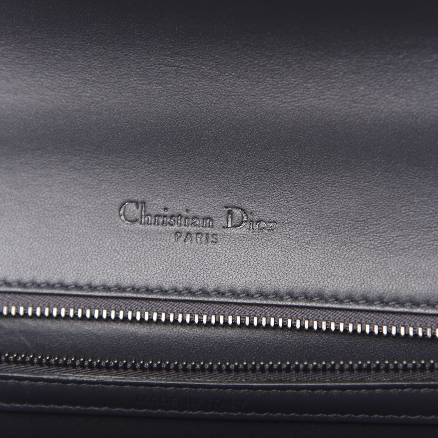 Christian Dior Metallic Patent Micro-Cannage Medium Diorama Flap Bag Onyx Black 6 of 11