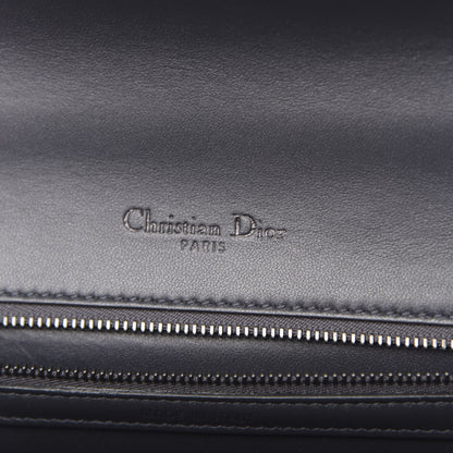 Christian Dior Metallic Patent Micro-Cannage Medium Diorama Flap Bag Onyx Black 6 of 11