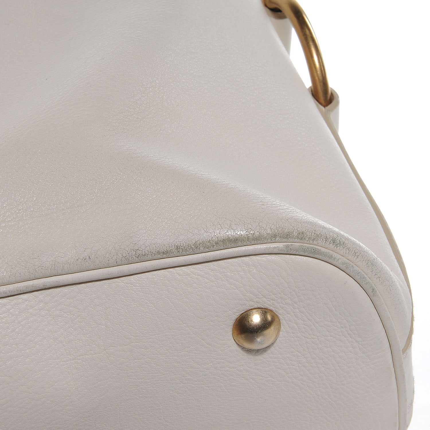 Saint Laurent Leather Large Muse Ivory 7 of 11